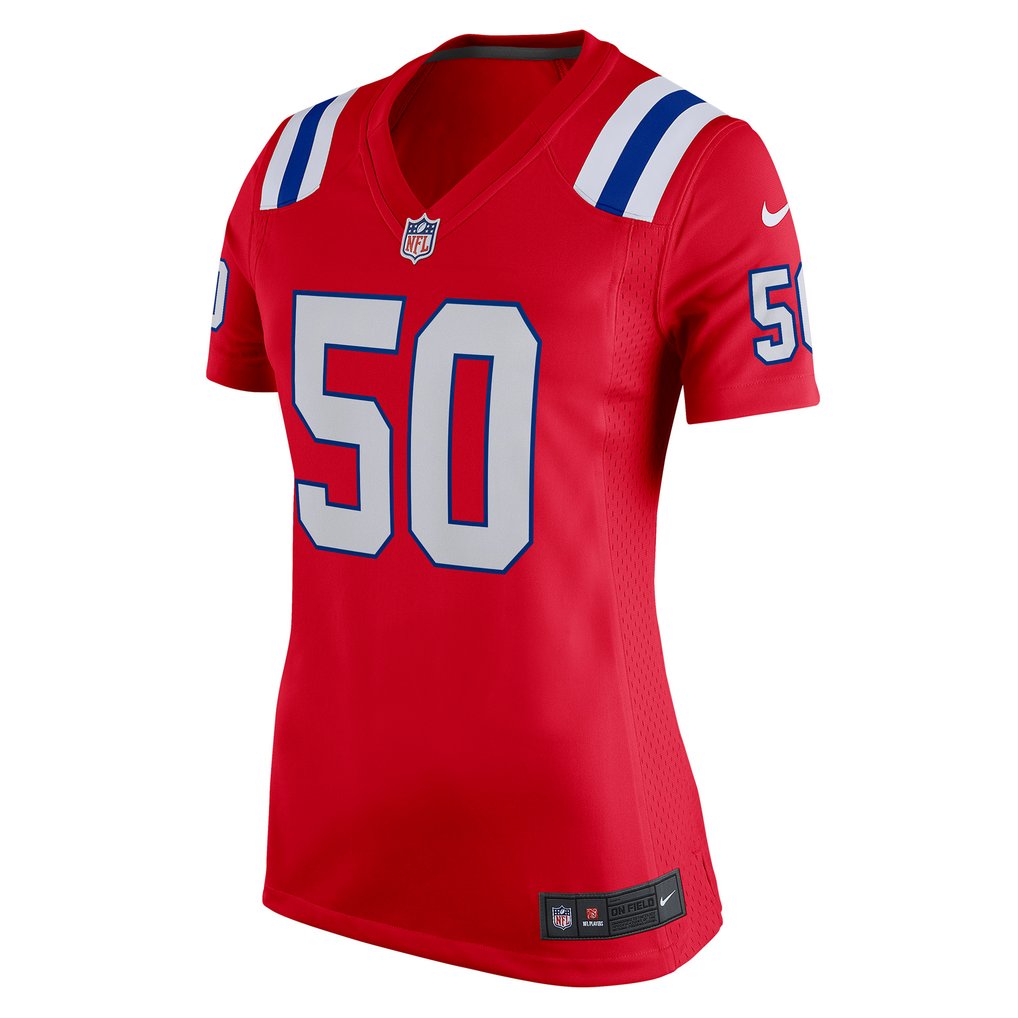 Women's New England Patriots Mike Vrabel Red Retired Game Jersey