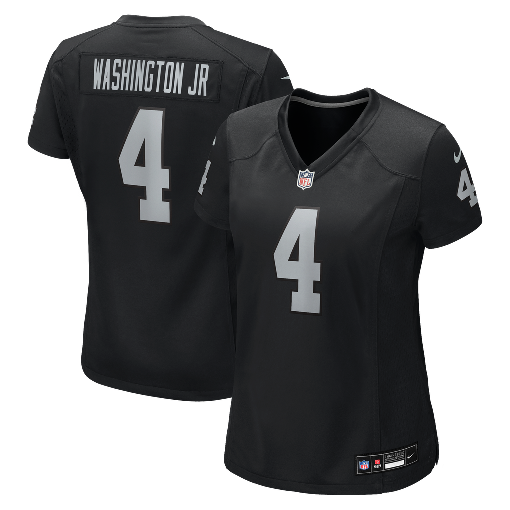 Women's Las Vegas Raiders Mike Washington Jr. Black Team Game Jersey