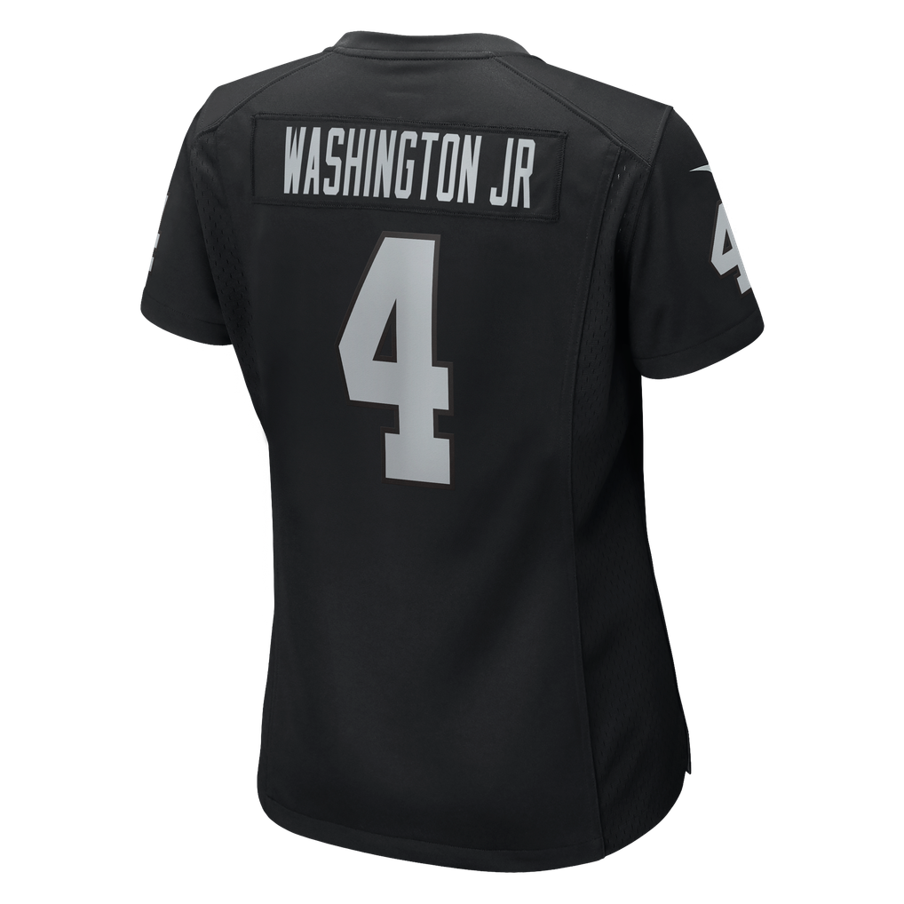 Women's Las Vegas Raiders Mike Washington Jr. Black Team Game Jersey