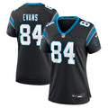 Women's Carolina Panthers Mitchell Evans Black Team Game Jersey