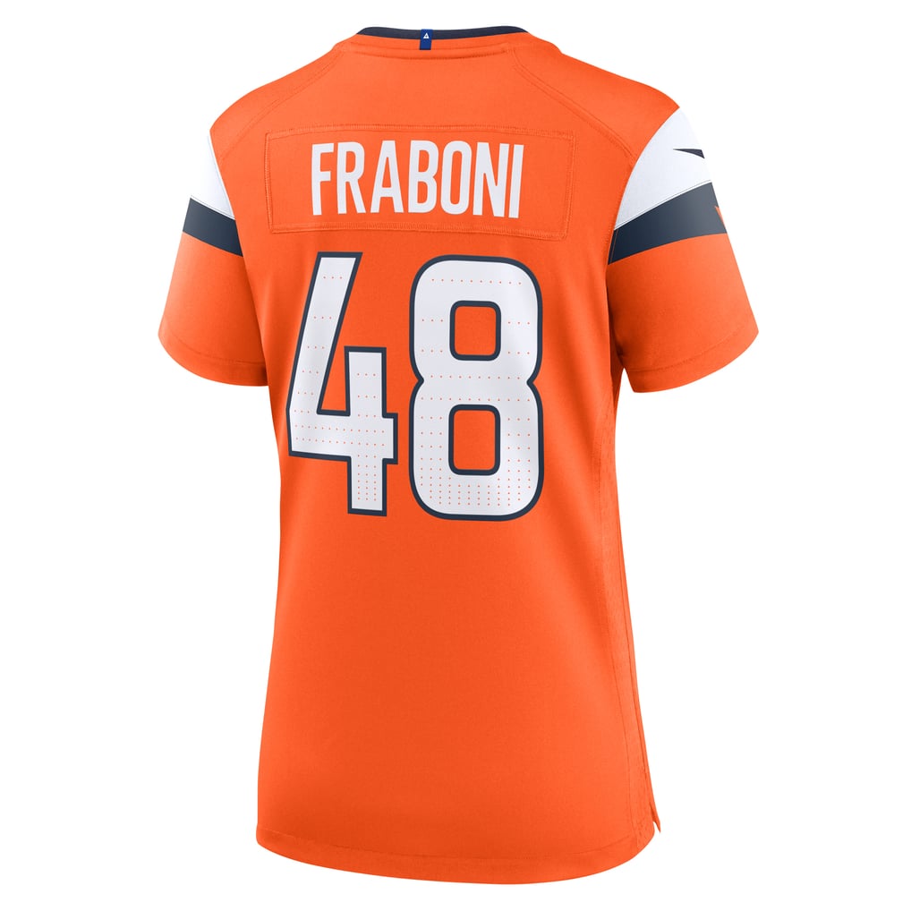 Women's Denver Broncos Mitchell Fraboni Orange Team Game Jersey