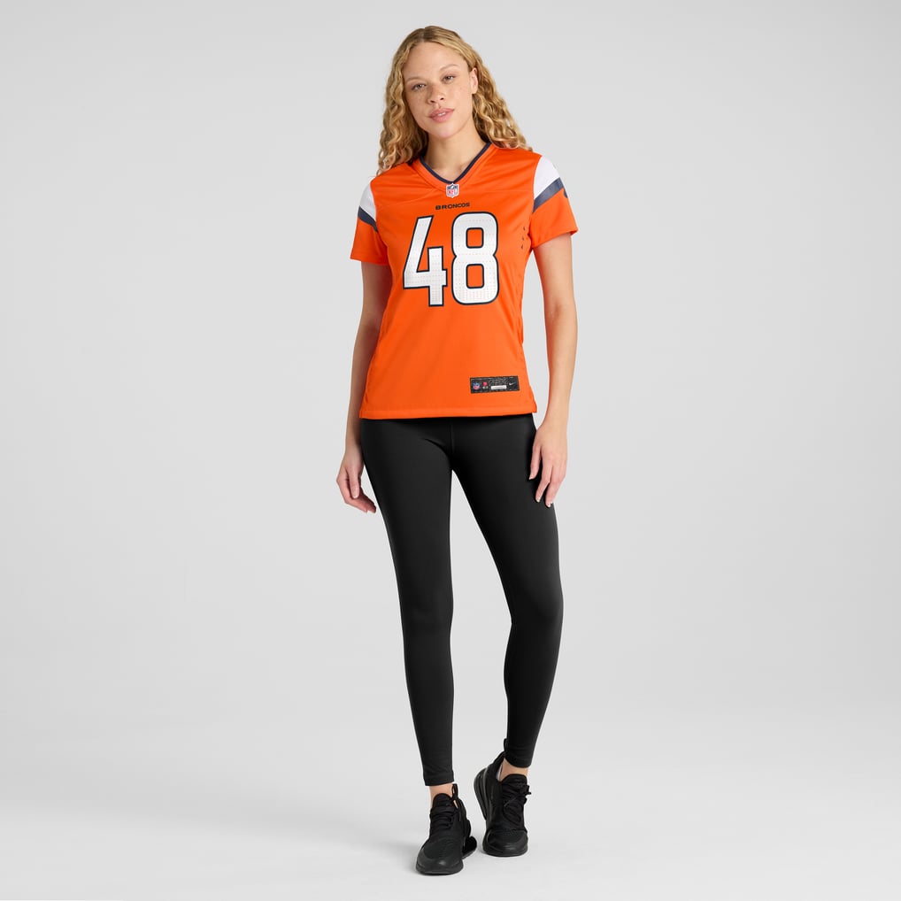 Women's Denver Broncos Mitchell Fraboni Orange Team Game Jersey