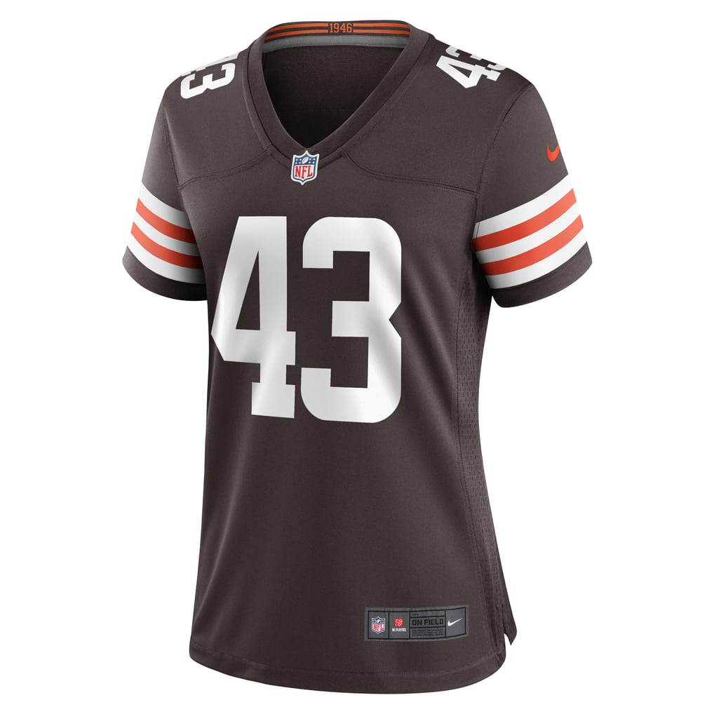 Women's Cleveland Browns Mohamoud Diabate Brown Team Game Jersey