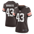 Women's Cleveland Browns Mohamoud Diabate Brown Team Game Jersey