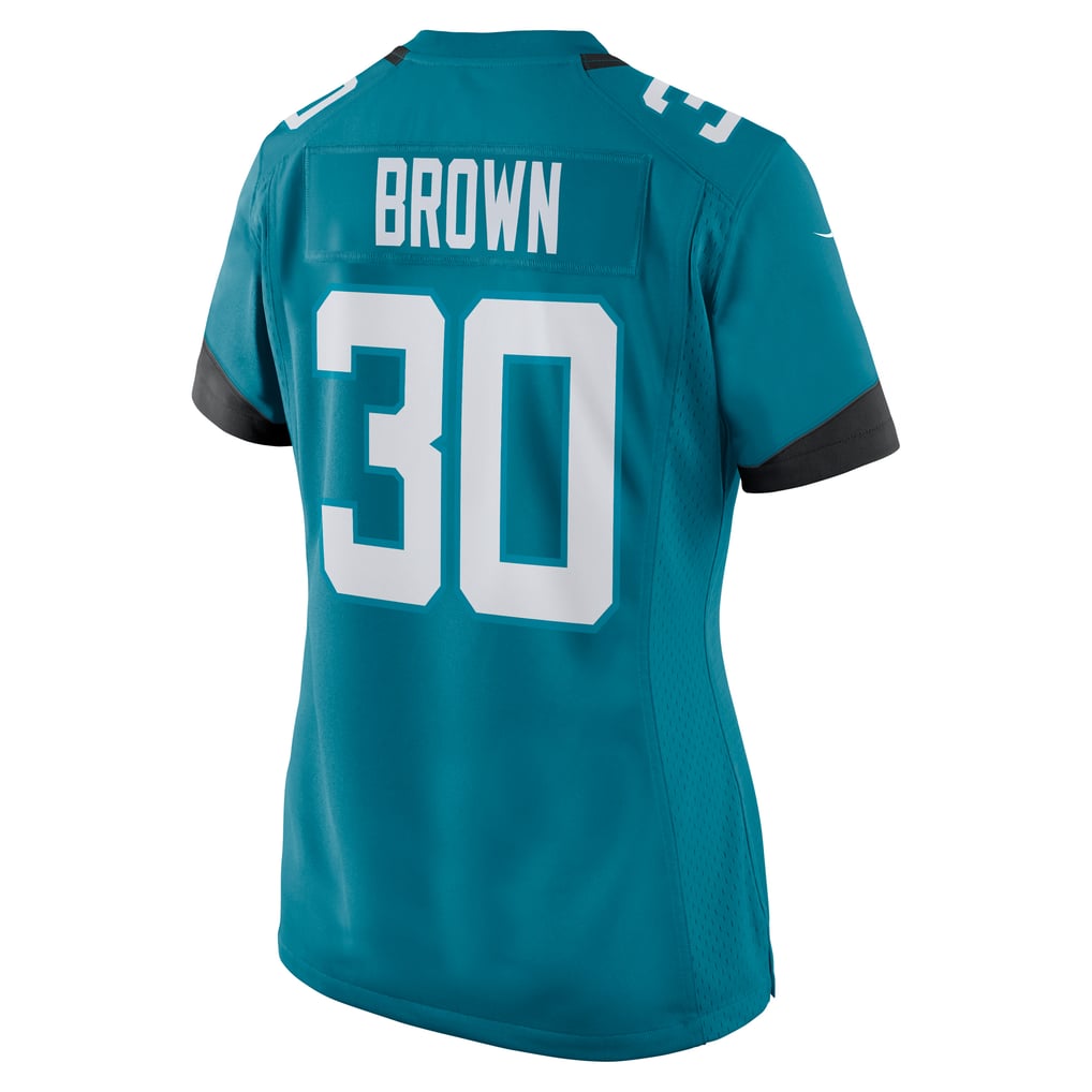 Women's Jacksonville Jaguars Montaric Brown Teal Game Player Jersey