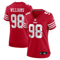 Women's San Francisco 49ers Mykel Williams Scarlet Team Game Jersey