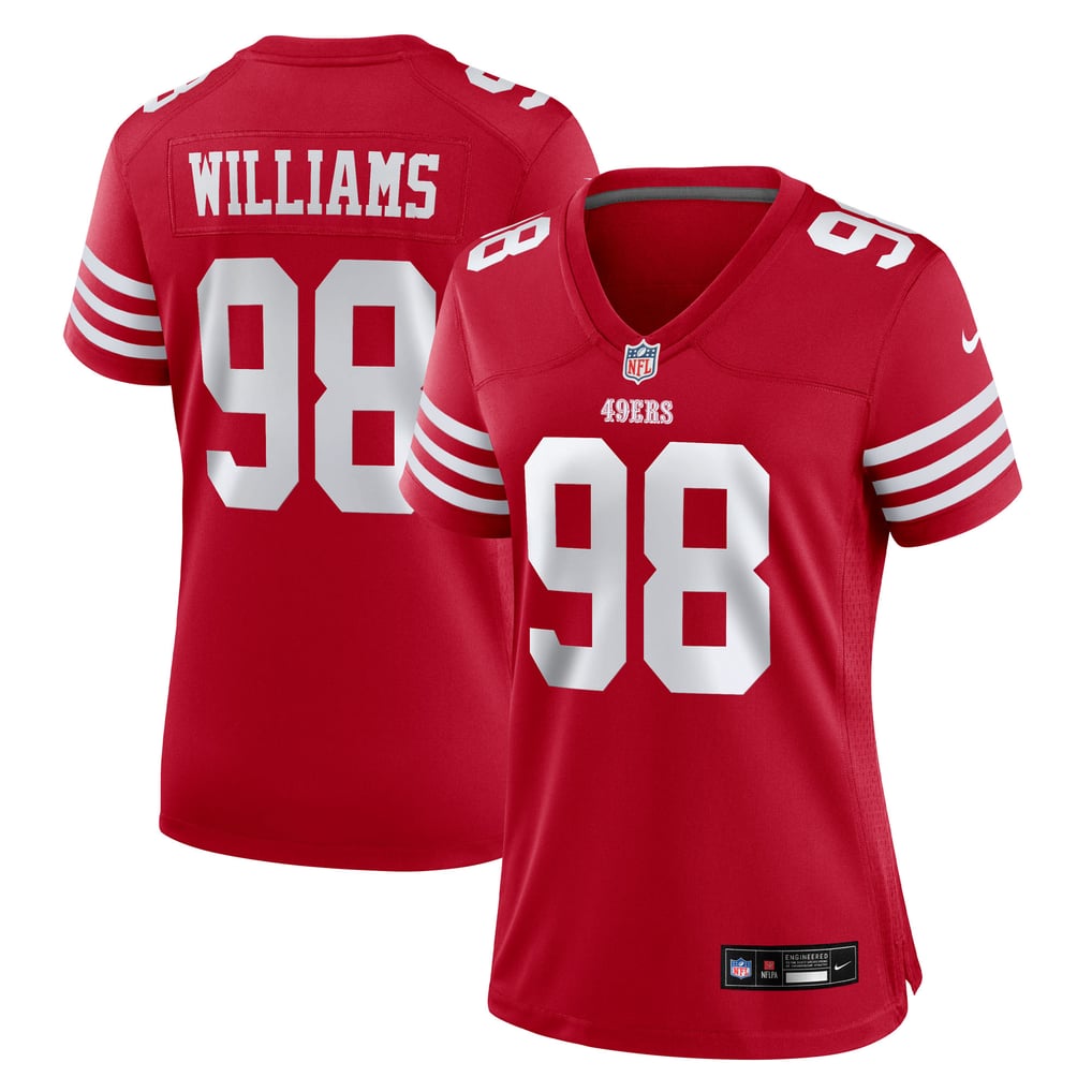 Women's San Francisco 49ers Mykel Williams Scarlet Team Game Jersey