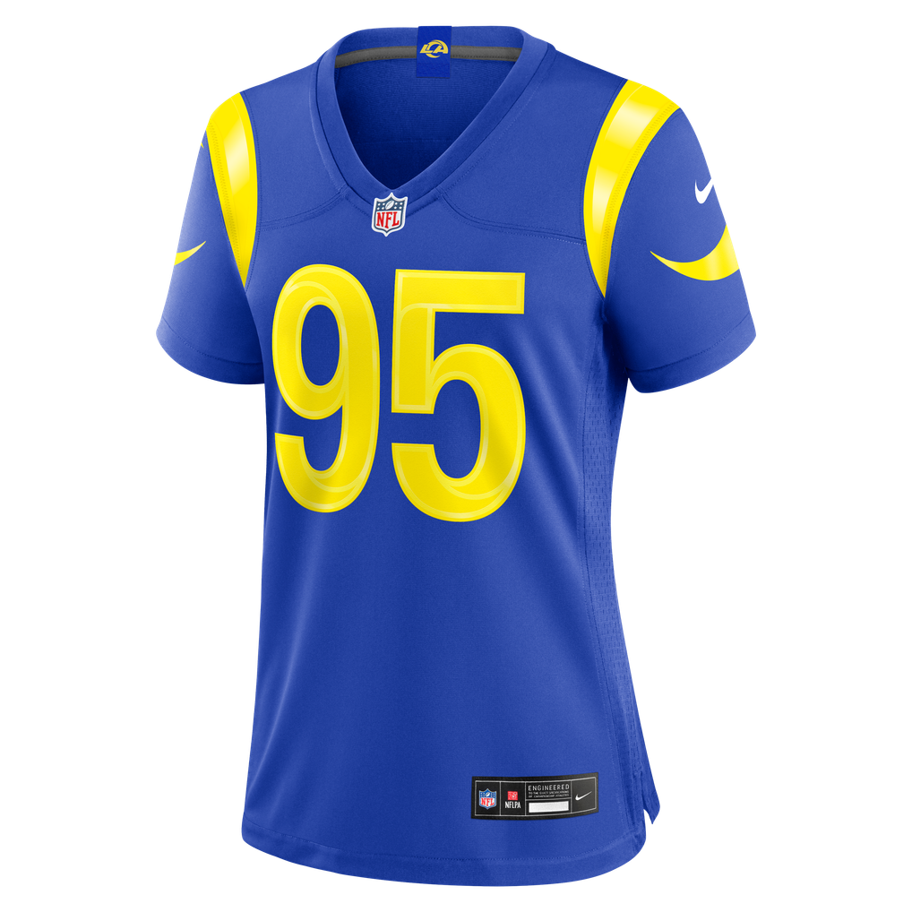 Women's Los Angeles Rams Myles Garrett Royal Team Game Jersey