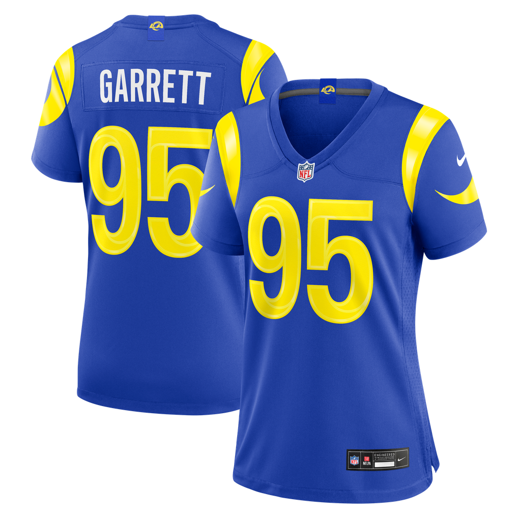 Women's Los Angeles Rams Myles Garrett Royal Team Game Jersey