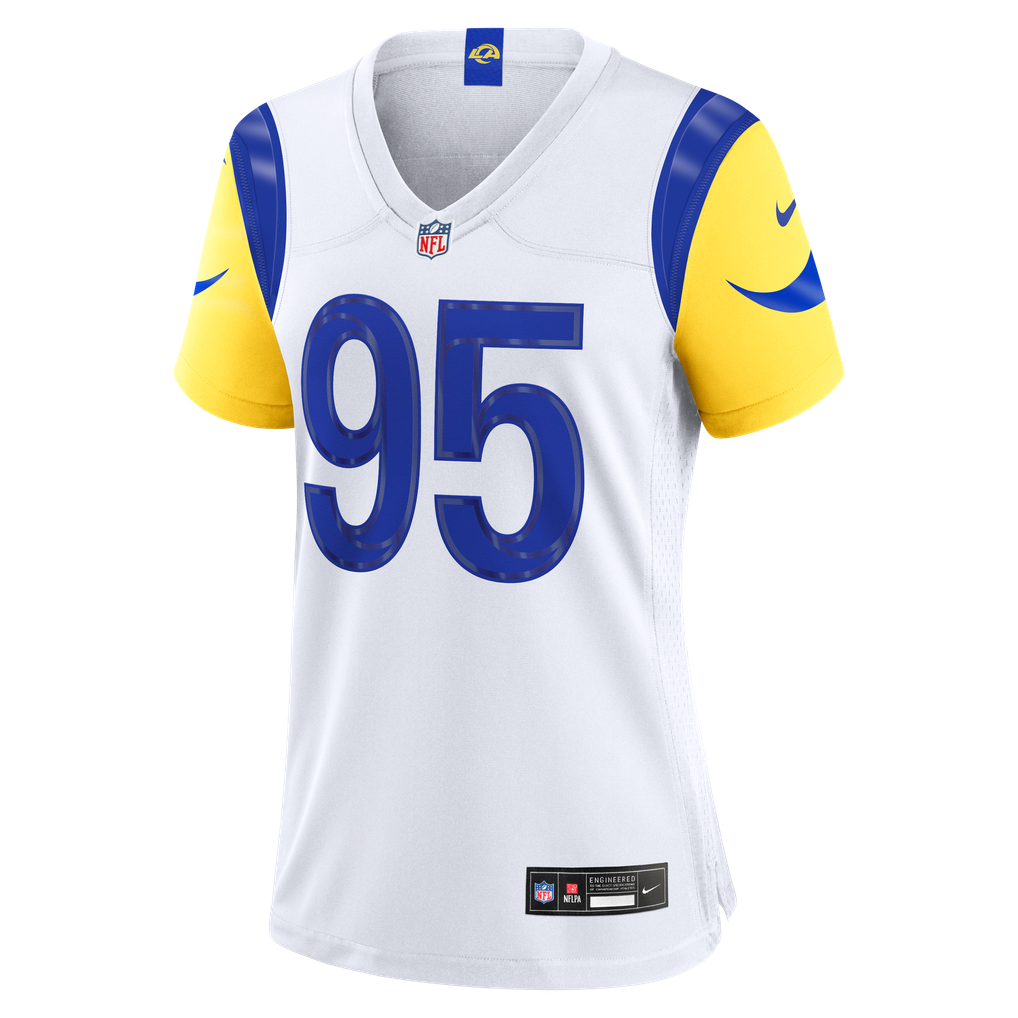 Women's Los Angeles Rams Myles Garrett White Game Jersey
