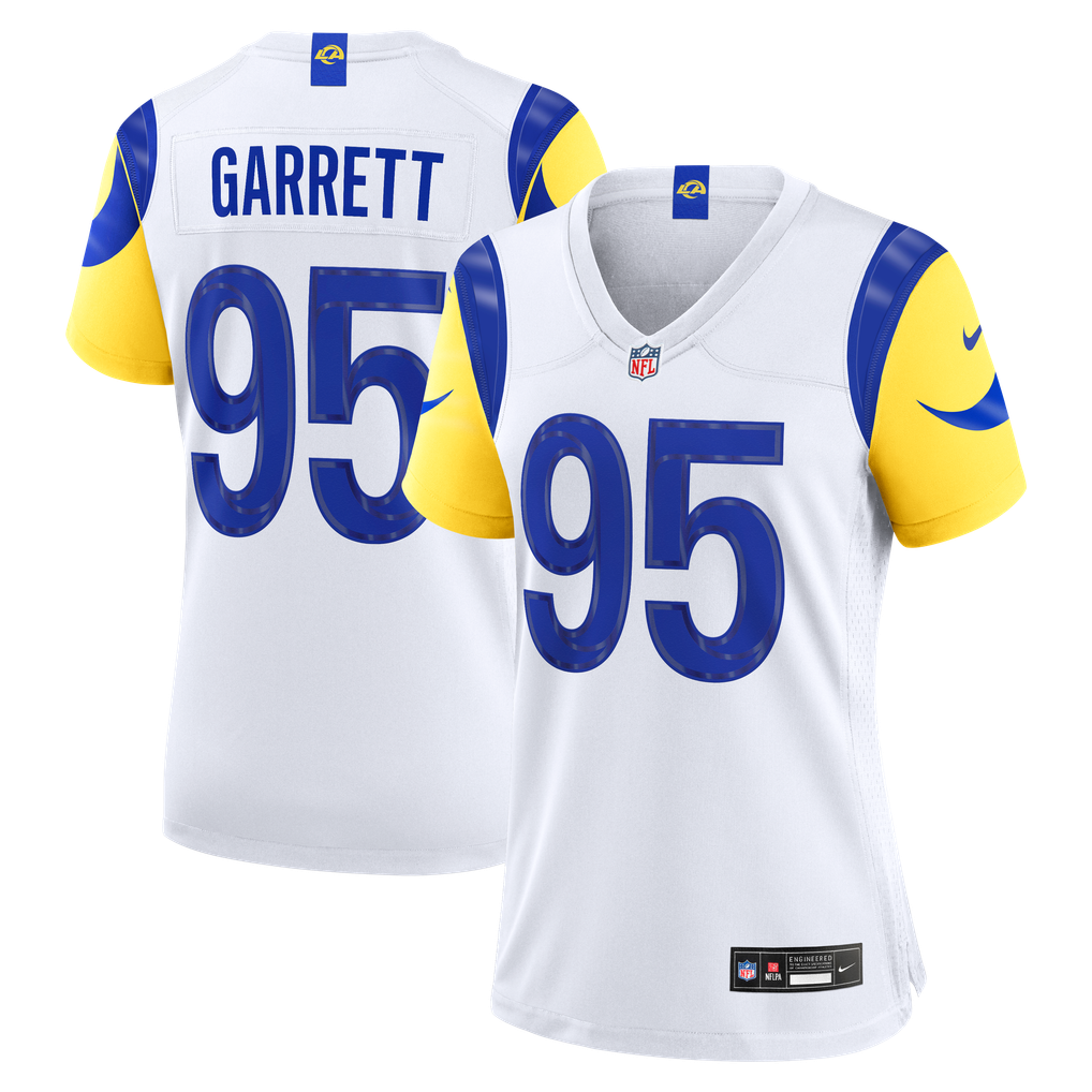 Women's Los Angeles Rams Myles Garrett White Game Jersey