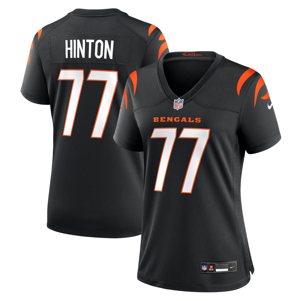 Women's Cincinnati Bengals Myles Hinton Black Team Game Jersey