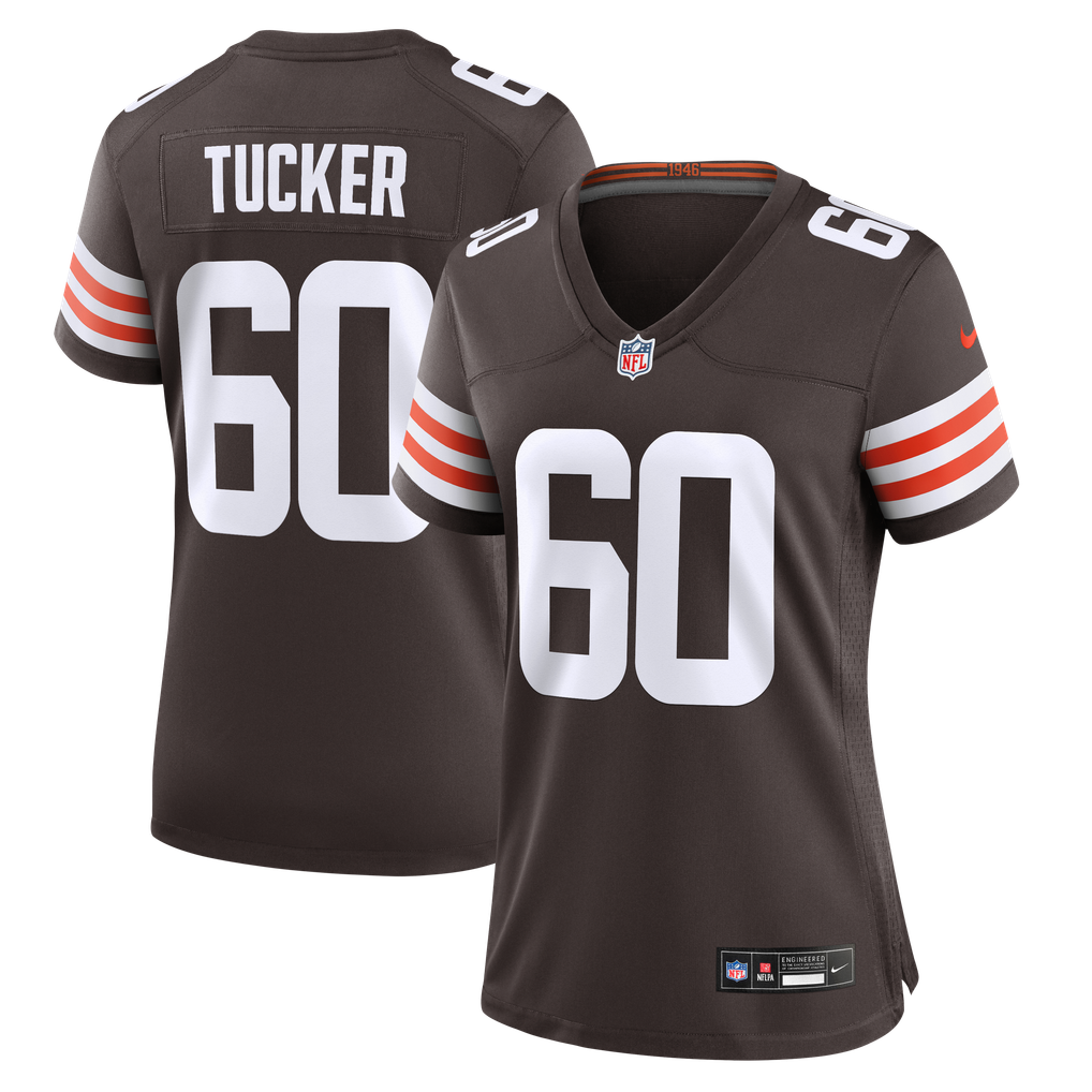 Women's Cleveland Browns Nadame Tucker Brown Team Game Jersey
