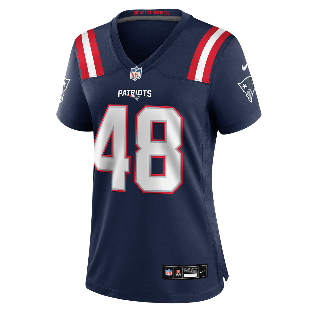 Women's New England Patriots Namdi Obiazor Navy Team Game Jersey