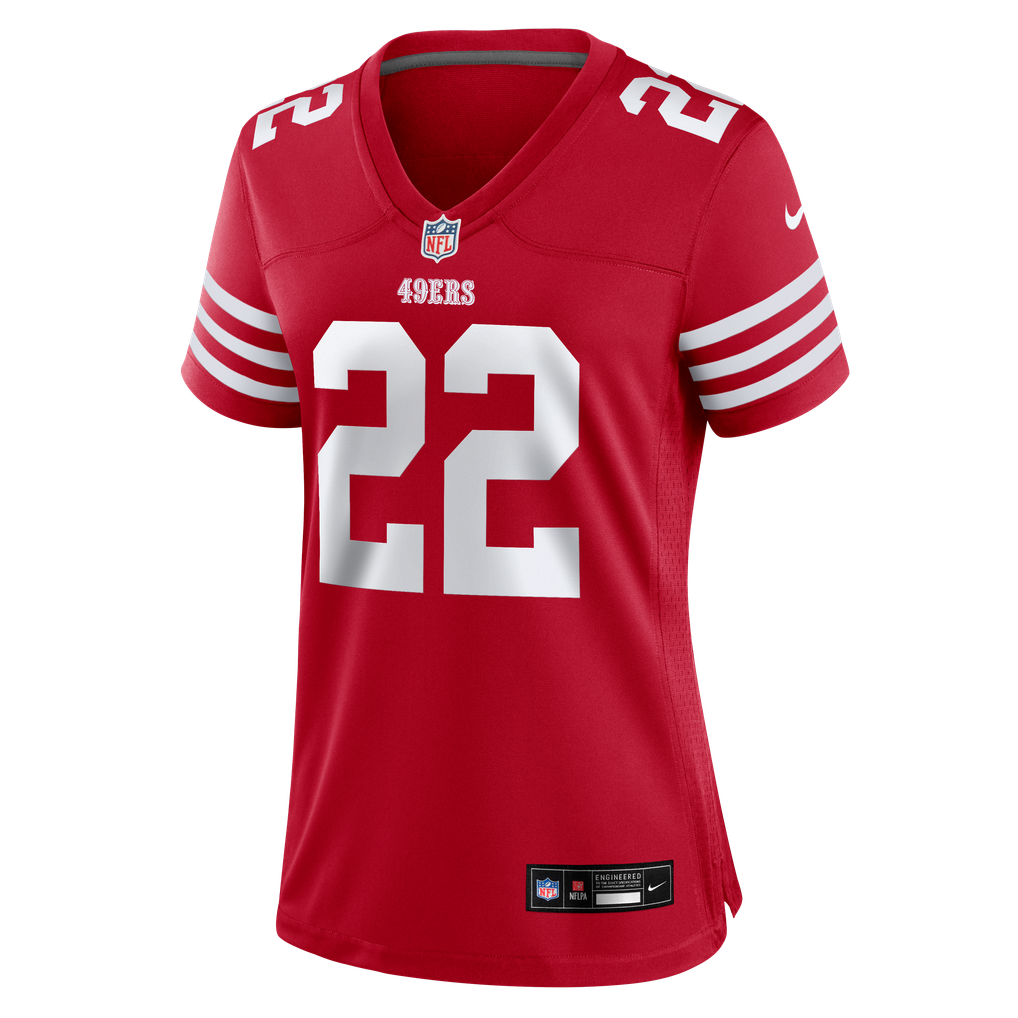 Women's San Francisco 49ers Nate Hobbs Scarlet Team Game Jersey