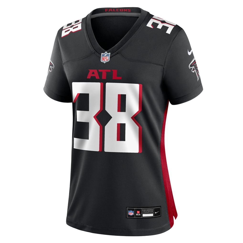Women's Atlanta Falcons Nathan Carter Black Team Game Jersey