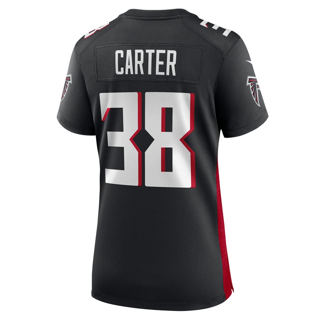 Women's Atlanta Falcons Nathan Carter Black Team Game Jersey
