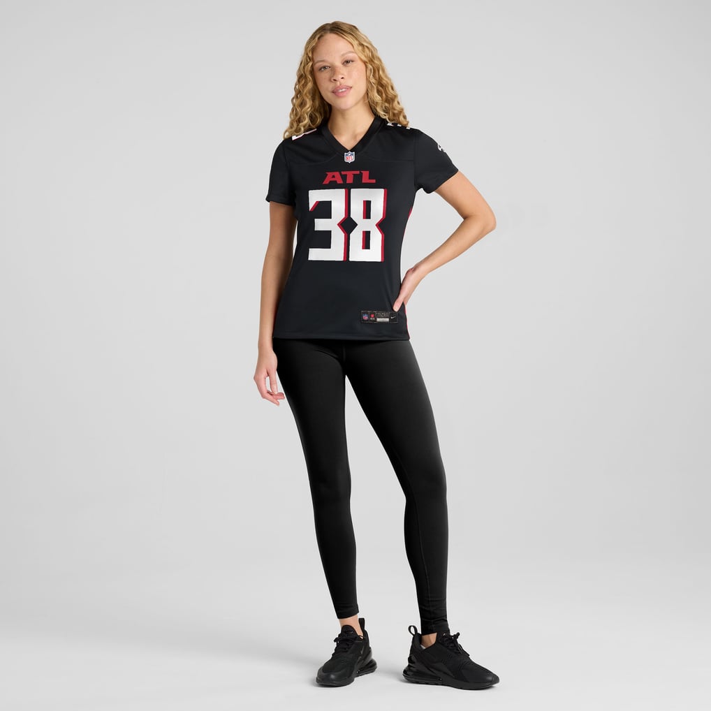 Women's Atlanta Falcons Nathan Carter Black Team Game Jersey