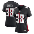 Women's Atlanta Falcons Nathan Carter Black Team Game Jersey