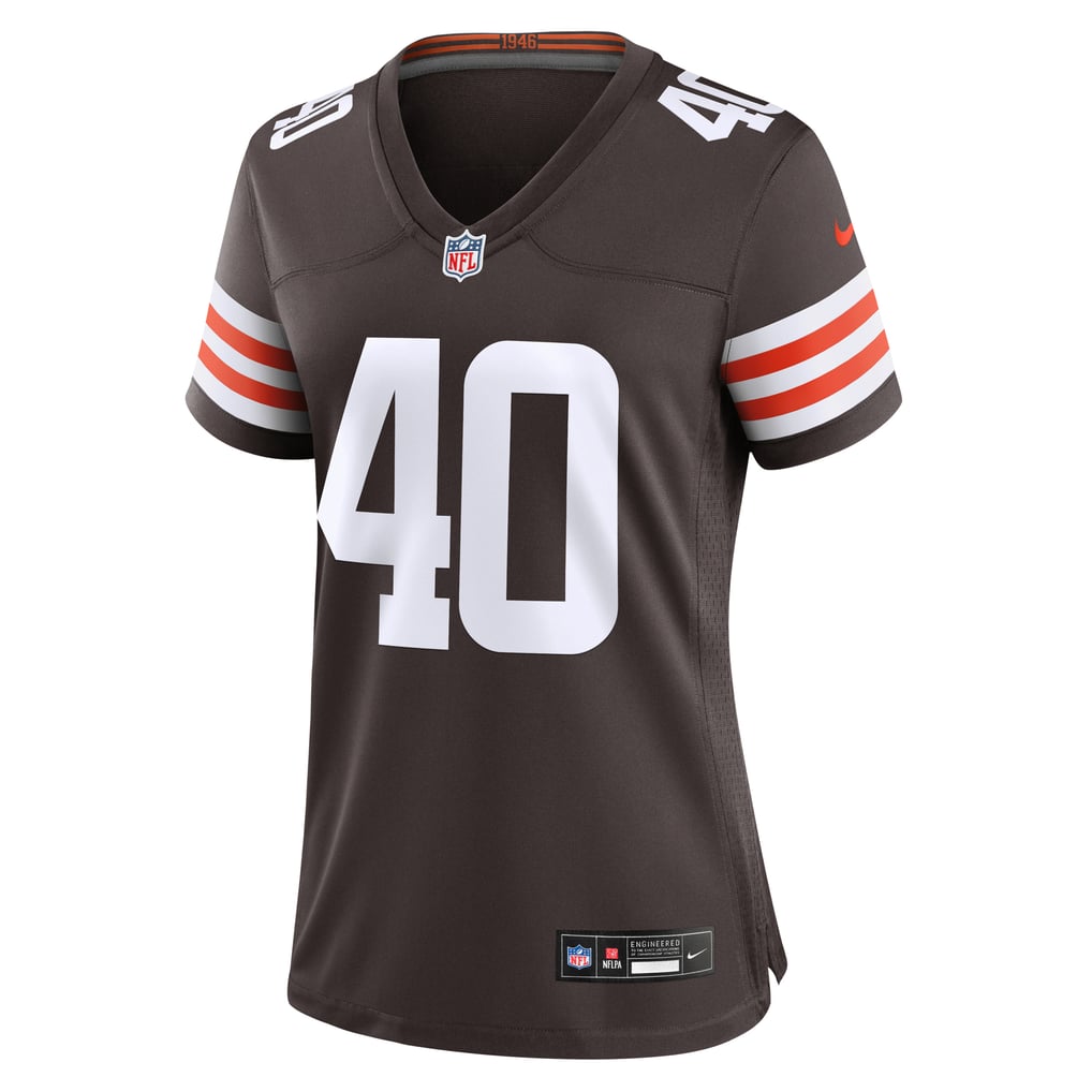 Women's Cleveland Browns Nathaniel Watson Brown Game Jersey