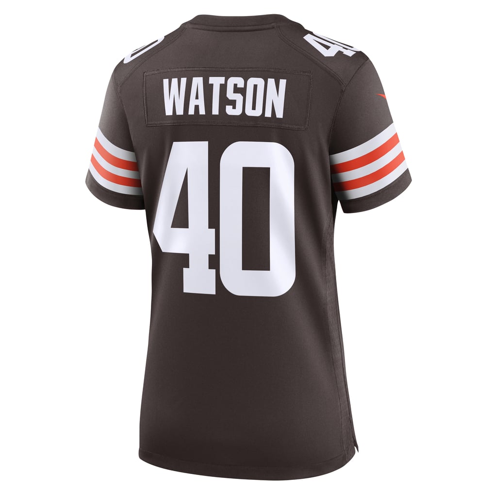 Women's Cleveland Browns Nathaniel Watson Brown Game Jersey