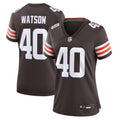 Women's Cleveland Browns Nathaniel Watson Brown Game Jersey