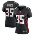Women's Atlanta Falcons Natrone Brooks Black Team Game Jersey