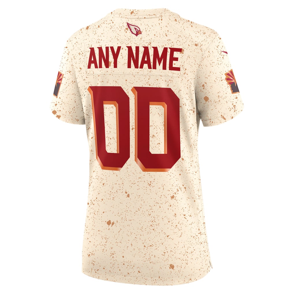 Women's Arizona Cardinals Natural Rivalries Collection Custom Game Jersey