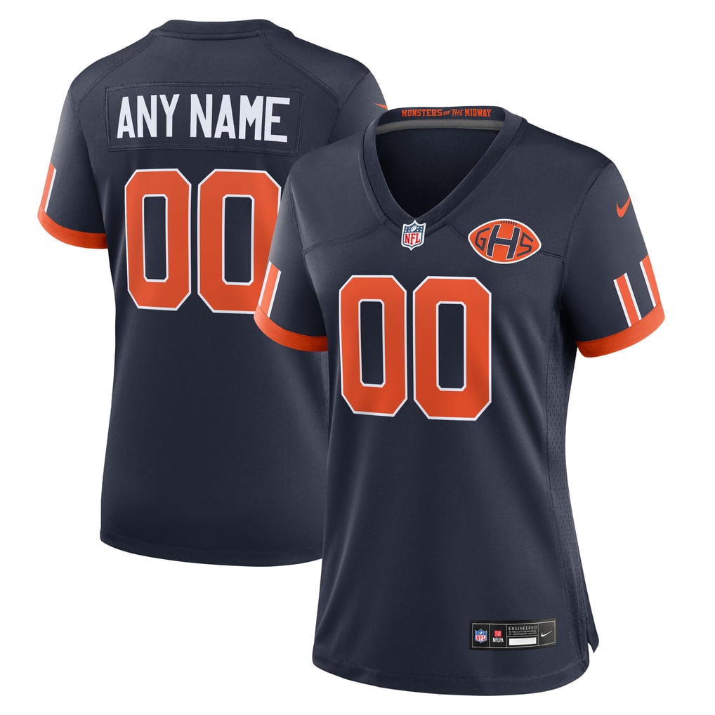 Women's Chicago Bears Navy 2026 Rivalries Collection Game Custom Jersey