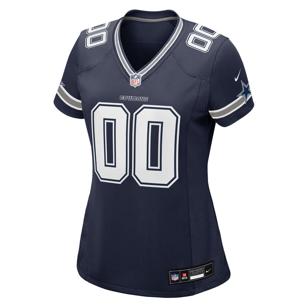 Women's Navy Dallas Cowboys Custom Game Jersey
