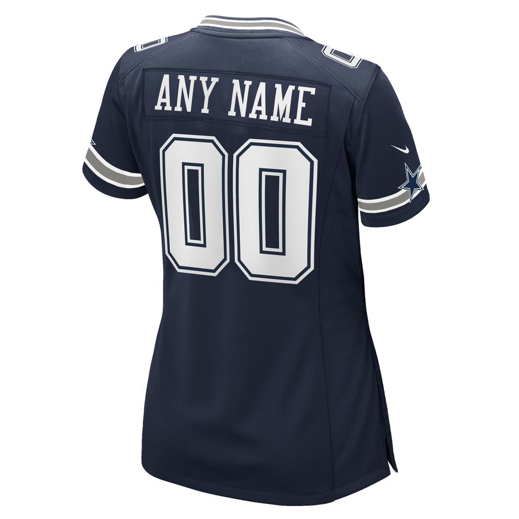 Women's Navy Dallas Cowboys Custom Game Jersey