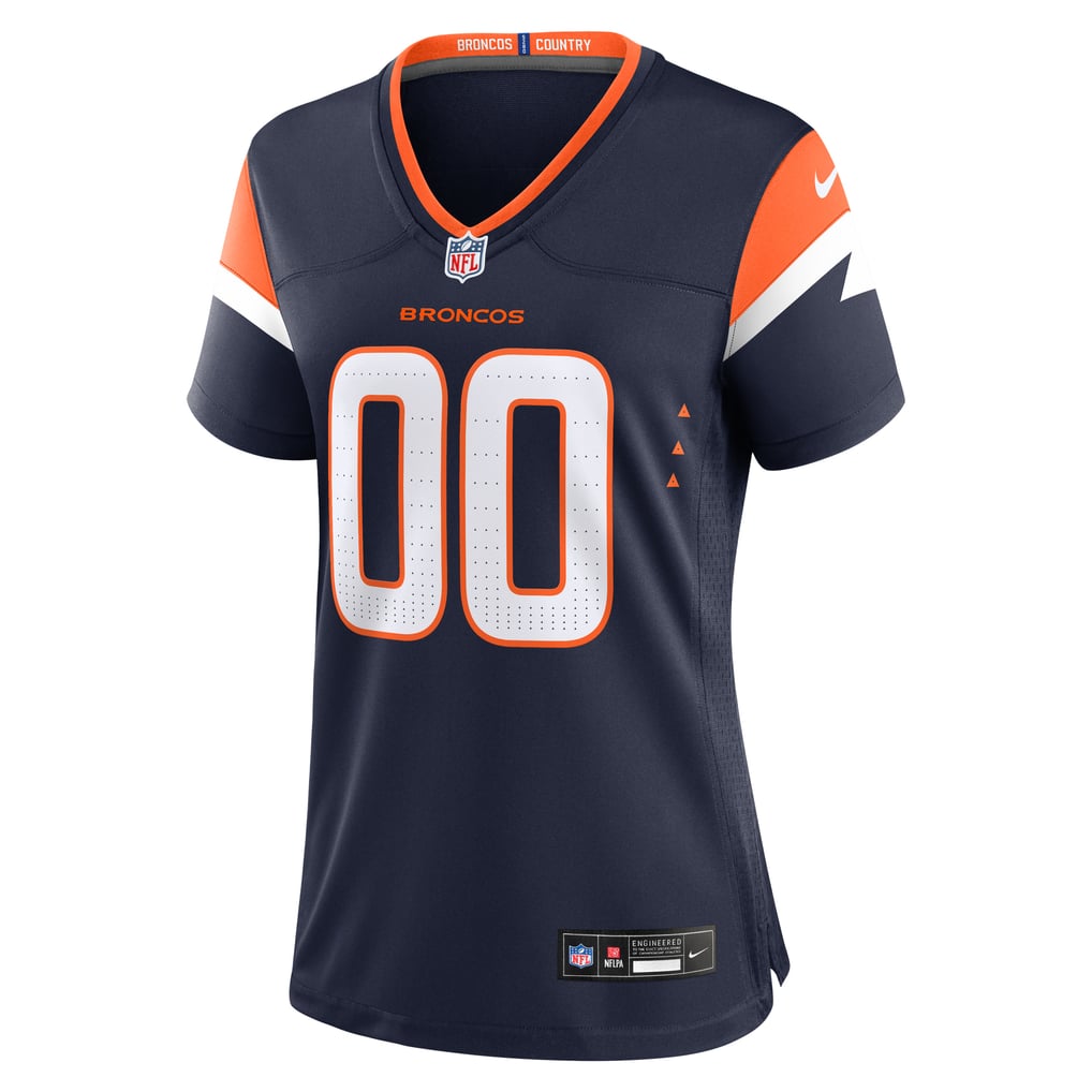 Women's Denver Broncos Navy Alternate Custom Game Jersey