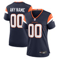 Women's Denver Broncos Navy Alternate Custom Game Jersey