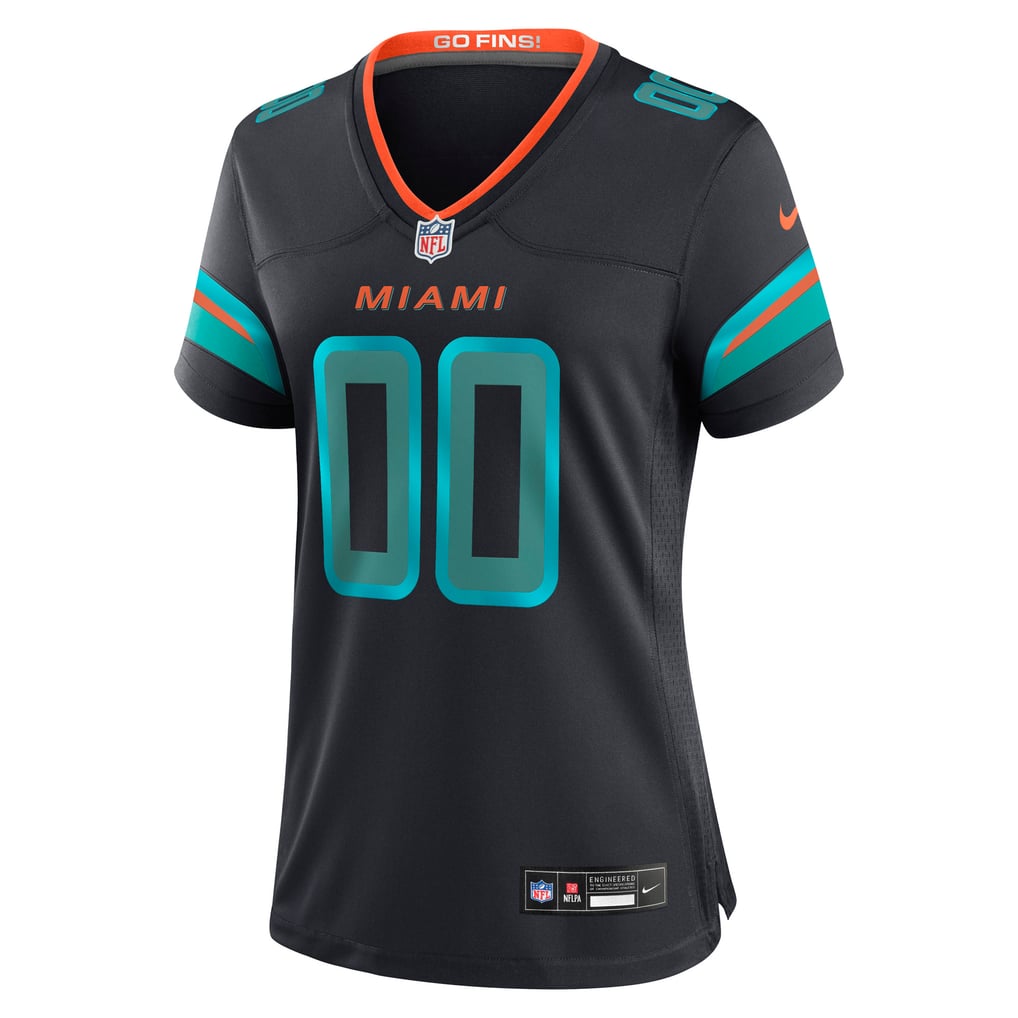 Women's Miami Dolphins Navy Rivalries Collection Custom Game Jersey