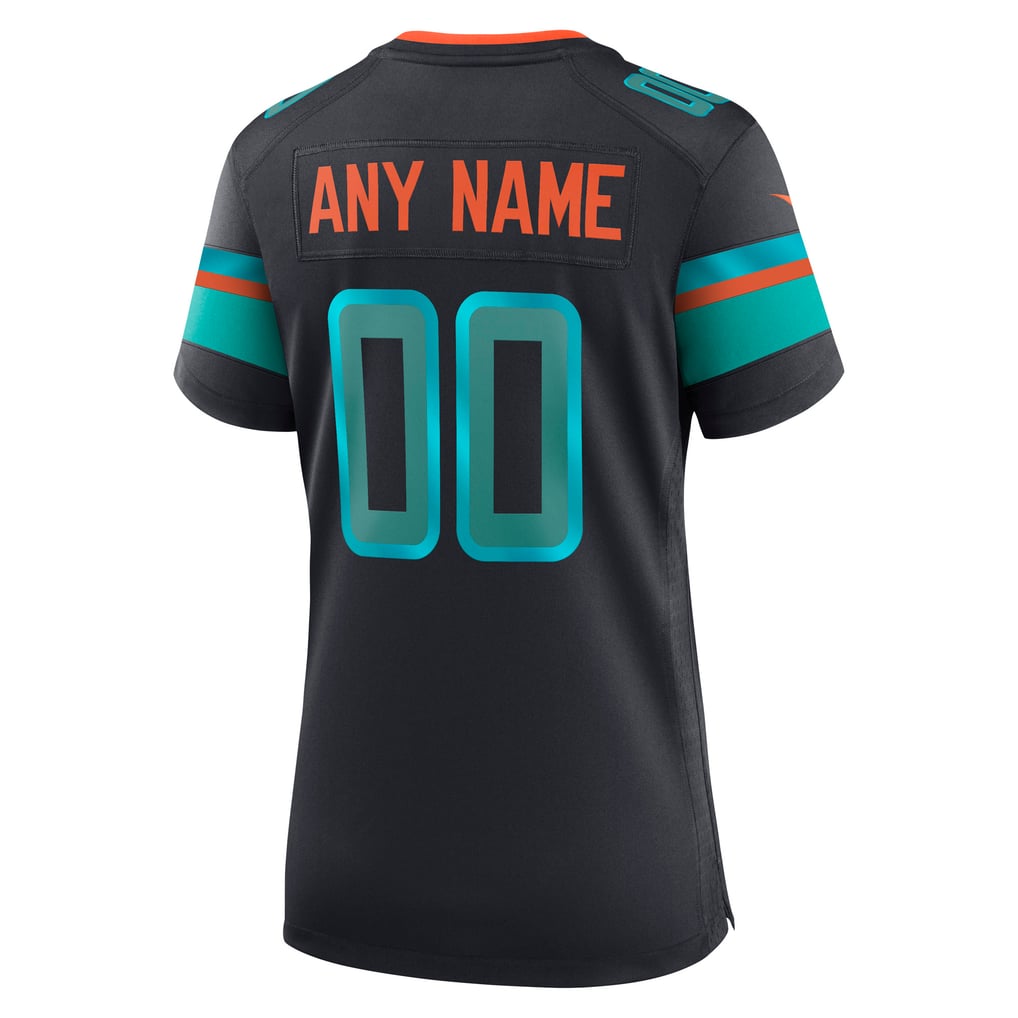 Women's Miami Dolphins Navy Rivalries Collection Custom Game Jersey