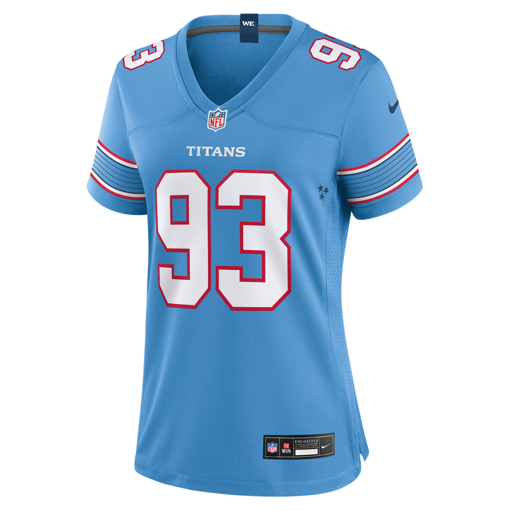 Women's Tennessee Titans Nazir Stackhouse Light Blue Team Game Jersey