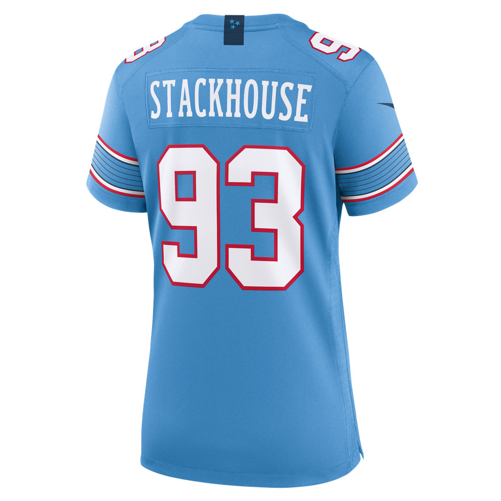 Women's Tennessee Titans Nazir Stackhouse Light Blue Team Game Jersey