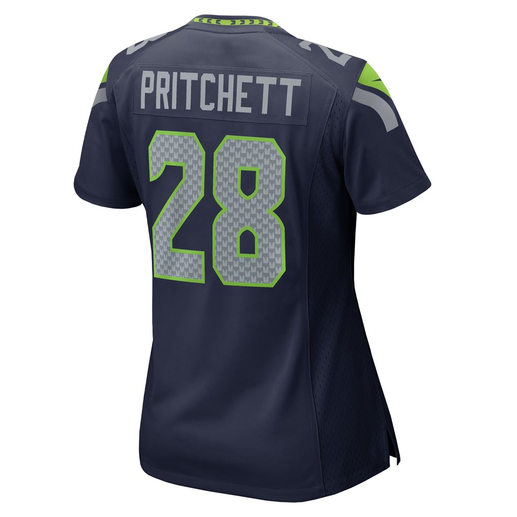 Women's Seattle Seahawks Nehemiah Pritchett College Navy Team Game Jersey