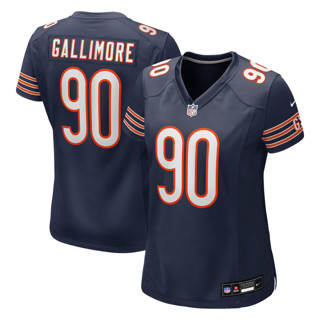 Women's Chicago Bears Neville Gallimore Navy Team Game Jersey