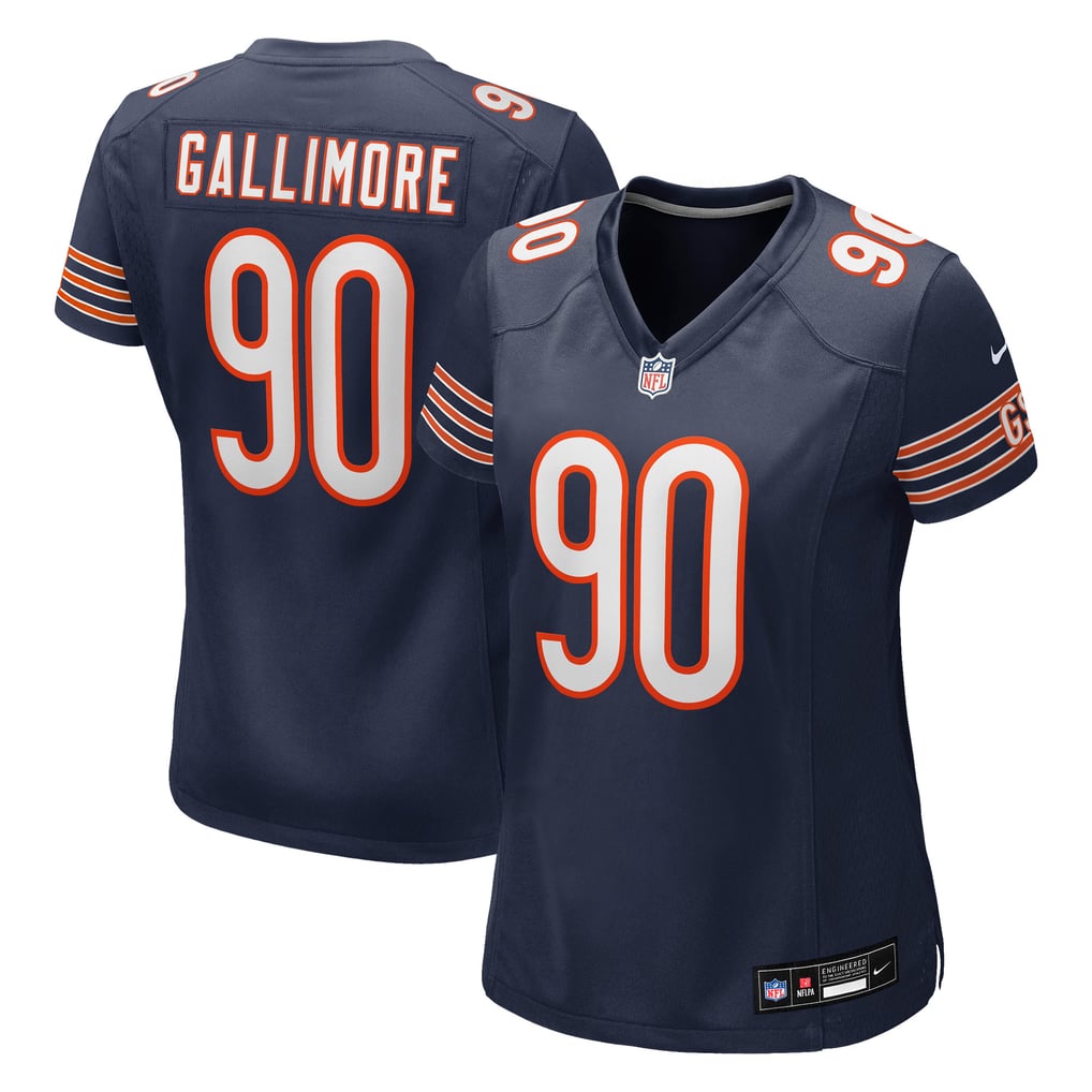 Women's Chicago Bears Neville Gallimore Navy Team Game Jersey