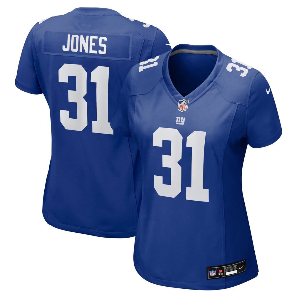 Women's New York Giants Nic Jones Royal Team Game Jersey