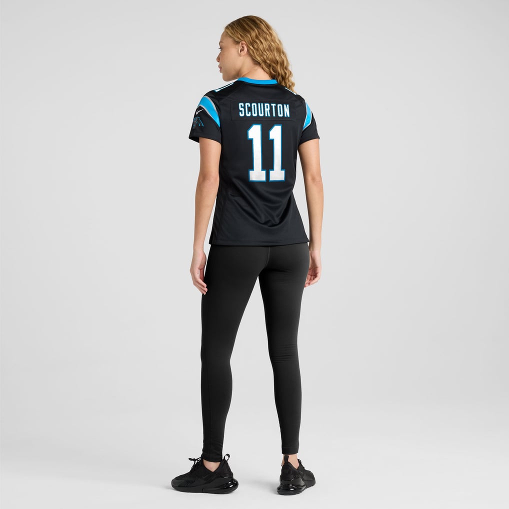 Women's Carolina Panthers Nic Scourton Black Team Game Jersey