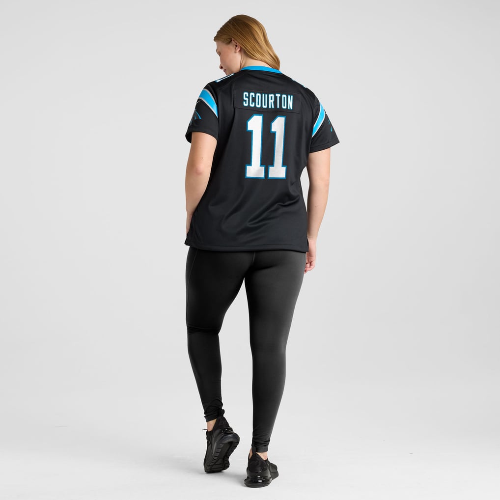 Women's Carolina Panthers Nic Scourton Black Team Game Jersey