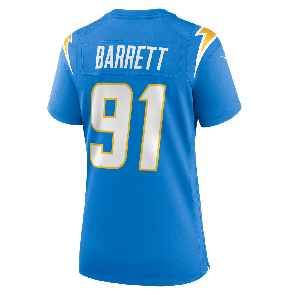 Women's Los Angeles Chargers Nick Barrett Powder Blue Team Game Jersey