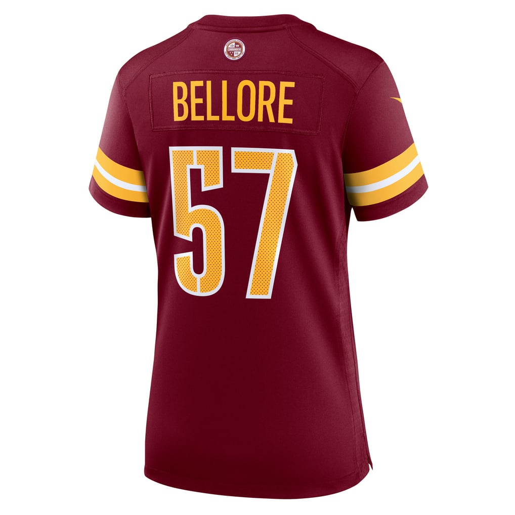 Women's Washington Commanders Nick Bellore Burgundy Team Game Jersey