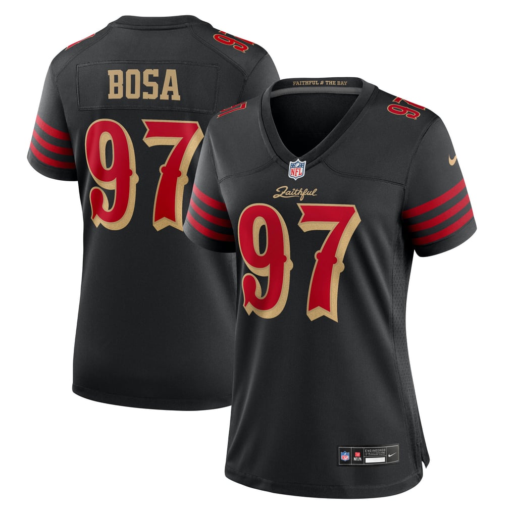 Women's San Francisco 49ers Nick Bosa Black Rivalries Collection Game Jersey