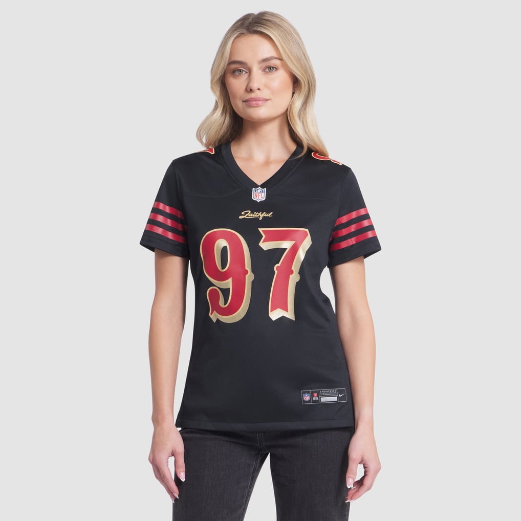 Women's San Francisco 49ers Nick Bosa Black Rivalries Collection Game Jersey
