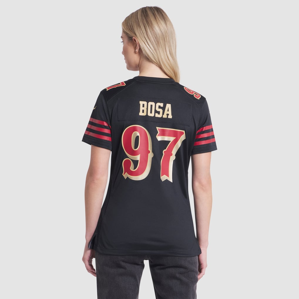 Women's San Francisco 49ers Nick Bosa Black Rivalries Collection Game Jersey