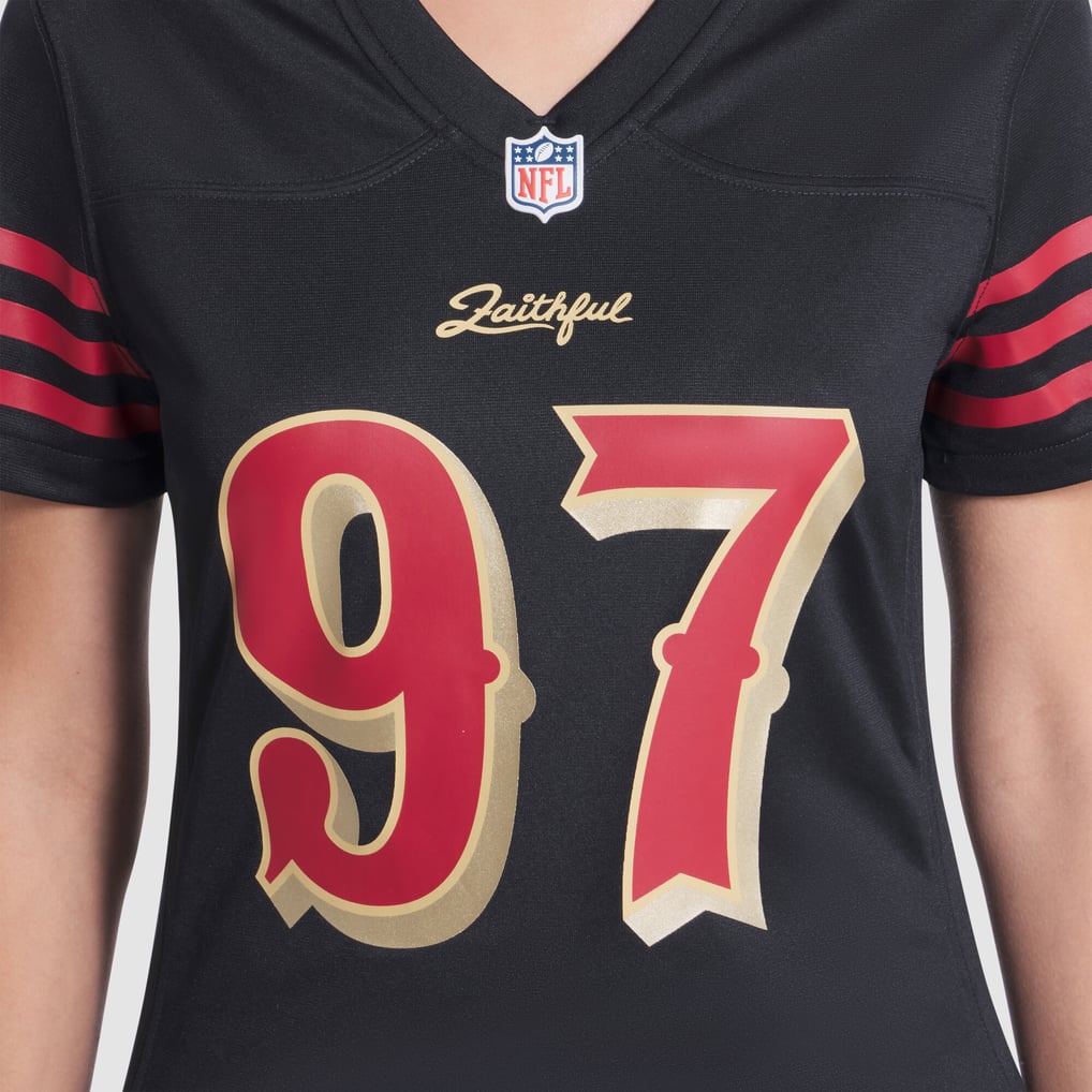 Women's San Francisco 49ers Nick Bosa Black Rivalries Collection Game Jersey