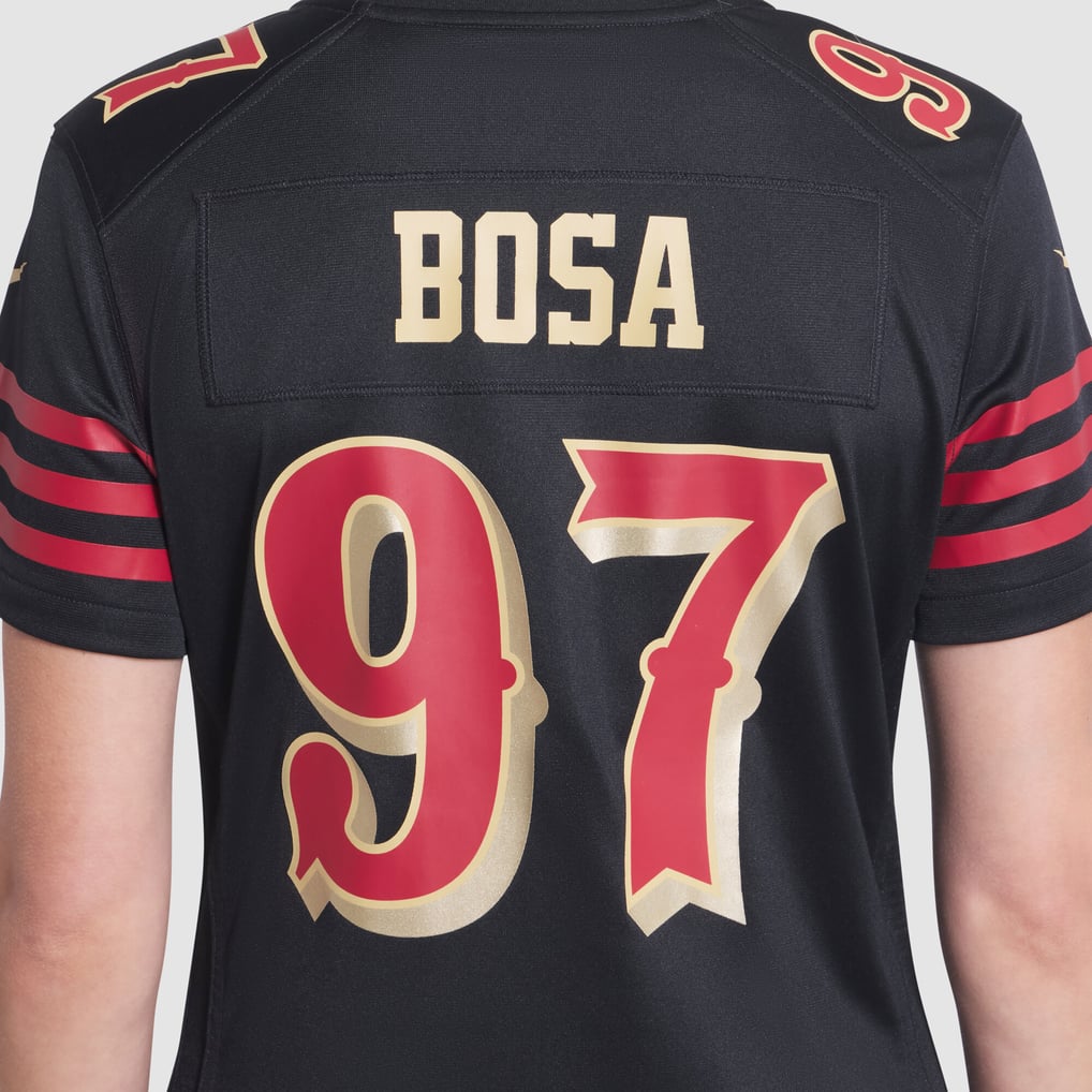 Women's San Francisco 49ers Nick Bosa Black Rivalries Collection Game Jersey